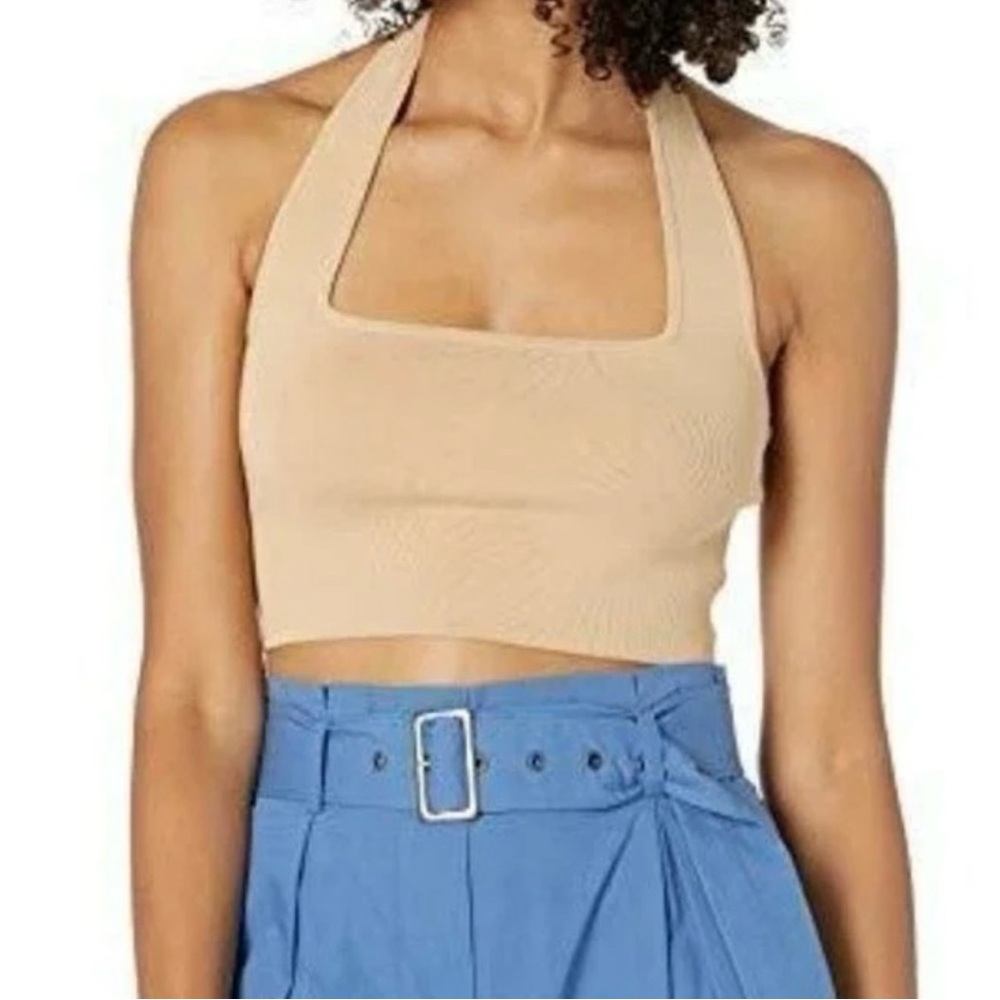 The Drop Tan Crop Halter Top Size XXL - NWT